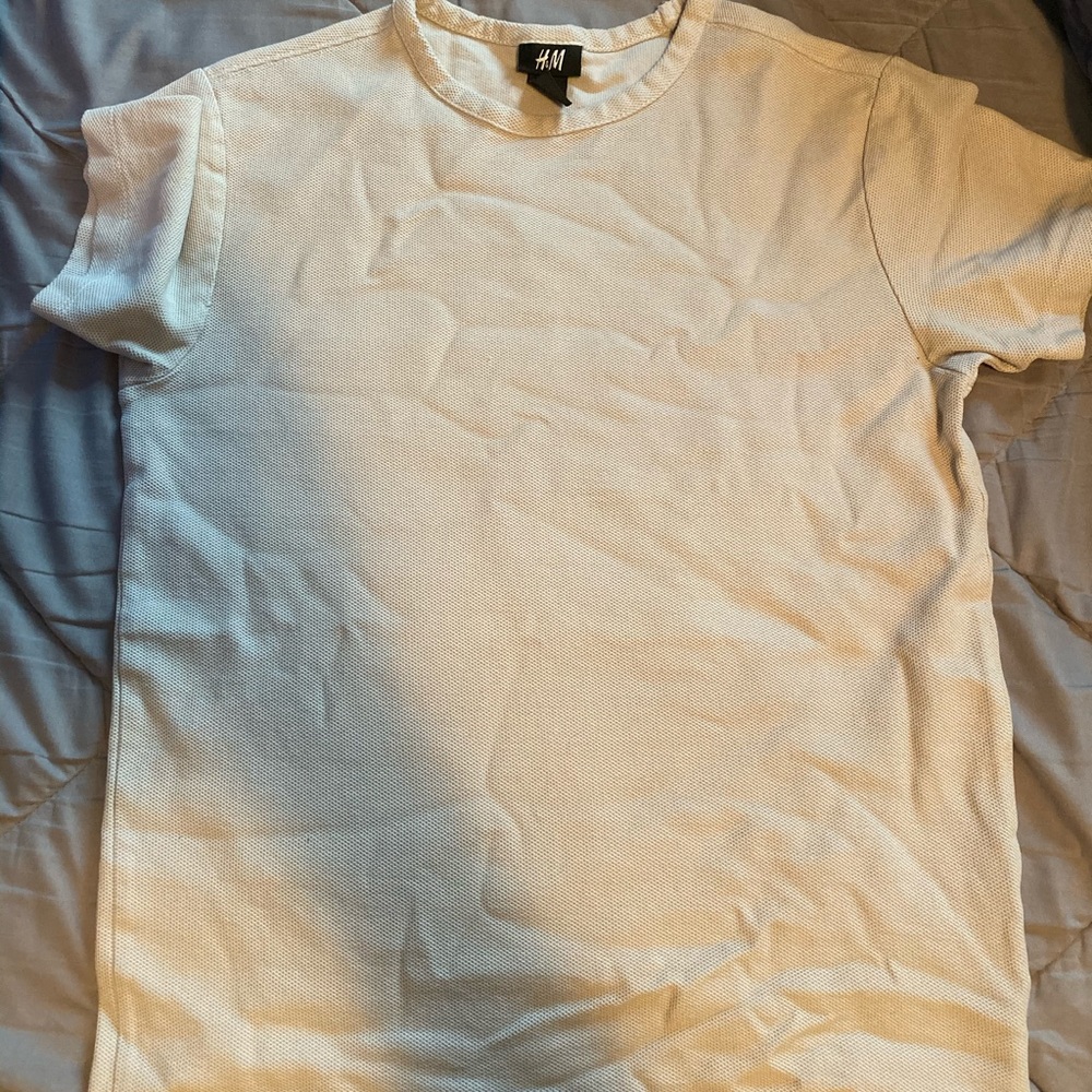 H&M men’s thick men’s shorts sleeve shirt